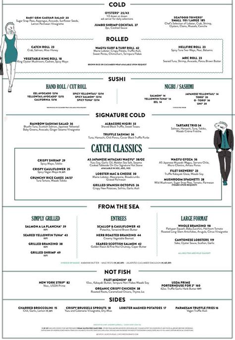 catch vegas menu with prices